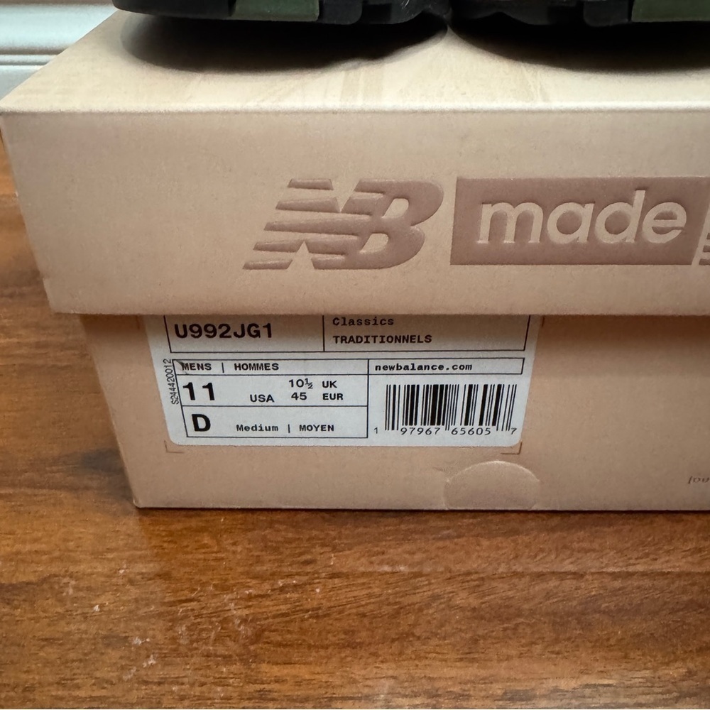 New Balance 992 MiUSA Joe Freshgoods Aged Well Size 11 - Picture 5 of 9